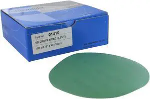 Sunmight 01410 6" 180 Grit Film Sanding Disc (No Holes), 50 Pieces