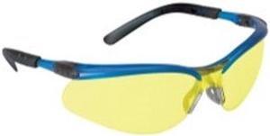 3M 11524 BX Protective Eyewear Light Amber Anti-Fog Lens Ocean Blue Frame