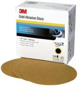 3M 00979 6 Inch Hookit Gold Film Disc P180C Grit 236U, Pack of 100