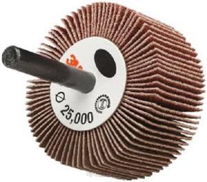 3M 14655 244D Coated Aluminum Oxide Flap Wheel- 60 Grit 1 Inch Face Width - 3 Inch Dia