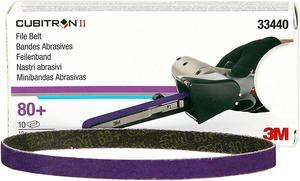 3M 33440 Cubitron II File Belt, 3/8" X 13", 80+ grade