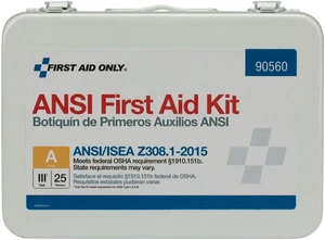 First Aid Only ANSI Class A 25 Person Bulk First Aid Kit for 25 People 89 Pieces 90560 First Aid Only ANSI Class A 25 Person Bulk First Aid Kit for 25 People 89 Pieces 90560