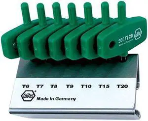 Torx Key Set, T6 - T20, Wing, Short