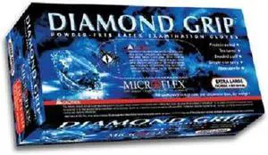 Microflex MF300XL Powder Free Grip Latex Gloves XL,100 Gloves per Box(2 Pack)