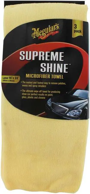 Meguiars X2020 Supreme Shine Microfiber Towels (Pack of 3)