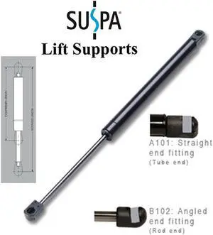 SUSPA® C16-06874 40-LB Limit Gas Spring/Prop/Strut/Shock Lift Support (Set of 2)