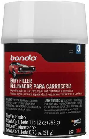 3M Bondo 262 Lightweight Filler, 1 Quart