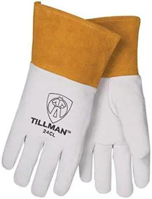 Tillman 24C Top Grain Kidskin 4" Cuff TIG Welding Gloves, Medium