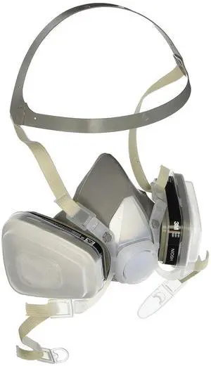3M 66070 Half Facepiece Disposable Respirator 53P71, Organic Vapor/P95, Large