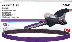 Cubitron 3M 33446 II 1/2" x 18" File Belt - 10 Belts/Box