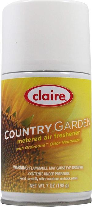Claire 118 7 Oz. Country Garden Metered Air Freshener Aerosol Can
