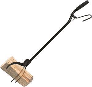 36 Inch 3 Prong Spring Handle Campfire Fireplace Wood Log Grabber Fire Tongs