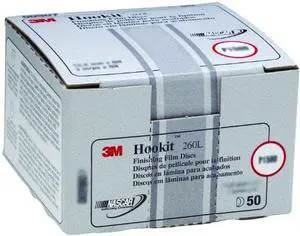 3M 00950 Hookit 6" P1500 Grit Finishing Film Disc (Pack of 4)