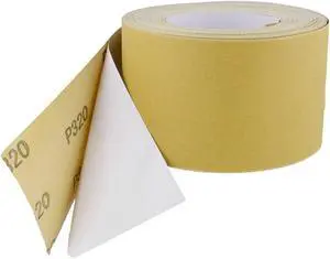 ABN Adhesive 320-Grit Sandpaper Roll 2-3/4 Inch x 20 Yards Aluminum Oxide PSA