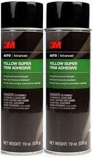3M 08090 Super Yellow Trim Adhesive, 19oz 2 Pack (2)