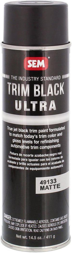 SEM 49133 Trim Black Ultra Automotive Spray Paint - 14.5 Ounce Can
