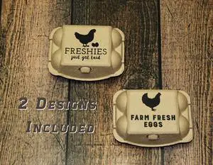 Rural365 Empty Egg Cartons New Chicken Quail Egg Carton 6 Cell Farm Fresh - 20pk
