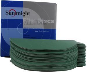 Sunmight 01314 6" 320 Grit No Hole PSA Film Sanding Discs (100 Pieces)