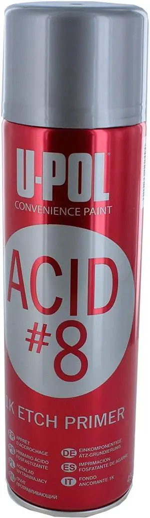U-POL 741 Acid #8 - Etch Grey Primer (M.I.R. Compliant) (6 Pack)