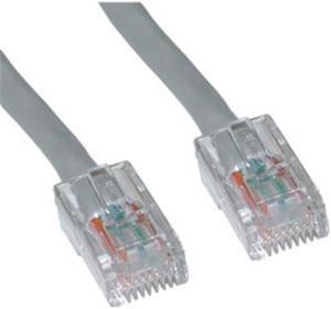 CAT5E, UTP, Bootless, 350MHz, Gray, 25 ft