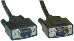 Cable Wholesale DB9 Male / DB9 Female 9C Serial Cable 1:1 50 ft