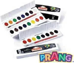 Dixon Ticonderoga Company DIX00800 Watercolors- w- No. 9 Brush- Refillable- Nontoxic- 8 Colors