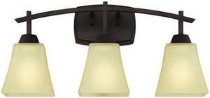 Westinghouse 6307500 Midori Three Light Indoor Wall Fixture, Oil Rubbed Bronze