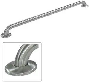 Kingston Brass GB1412CS 12 Inch Concealed Flange Ada Grab Bar - Stainless Steel