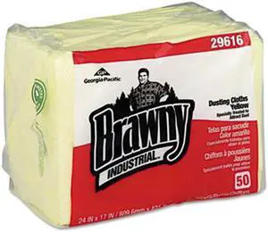 GEORGIA-PACIFIC 29616 Rayon Dust Cloth 17" x 24", Yellow, 200PK