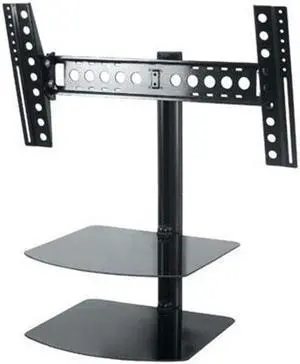 AVF ESL822B-T Tilt and Turn TV Mount with 2 AV Shelves and Cable Management System for TVs upto 46-Inch - Black