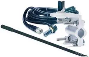 4' Platinum Series Single Mirror Mount CB Antenna Kit - 1000 Watts  Black