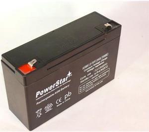 PowerStar--BACKUP LEAD ACID BATTERY DJW6-1.2 T1 F1 6V1.3AH 6V1.4AH 6V1.2AH LP6-1.3