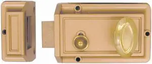 Ultra 43300 6.3 x 6.1 x 2.6" Hardware Rim Cylinder Night Latch