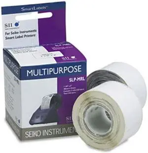 Seiko SLPMRL Self-Adhesive Multiuse Labels for Label Printers  1-1/8 x 2  White  440/Box