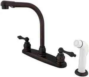 Kingston Brass KB715AL High Arch Kitchen Faucet With Non-Metallic Sprayer