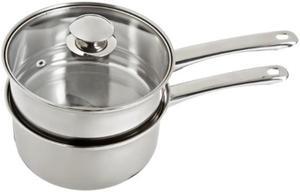 Cookpro 579 Stainless Double Boiler 3 Pc 2.5 Qt  Stay Cool