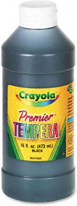 Crayola. 541216051 Premier Tempera Paint, Black, 16 oz