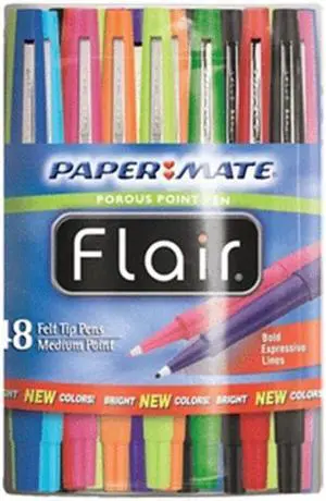 Paper Mate Pen,Flair,48/St,Ast 4651
