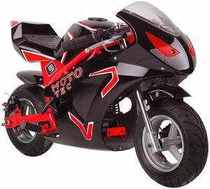 MotoTec MT-Gas-GT-Red Gas Pocket Bike GT 49CC 2 Stroke - Red