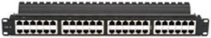 Black Box JPM806A-HD Box Spacegain Cat5E High-Density Feed-Through Patch Panel, Shielded, 48-Port, 1U - 48 X Rj-45