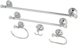 Kingston Brass BAHK71512478C Bathroom Accessory Combo, Polished Chrome
