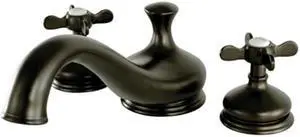 Kingston Brass KS3335BEX Roman Tub Filler with Cross Handle, Oil Rubbed Bronze