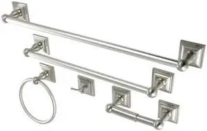 Kingston Brass BAHK3212478SN Bathroom Accessory Combo, Satin Nickel