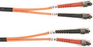 Black Box FO625-010M-STLC Box 62.5-Micron Multimode Value Line Patch Cable, St-Lc, 10-M (32.8-Ft.) - Fiber Optic For Network Device - 32.81 Ft - 2 X St Male Network - 2 X Lc Male Network
