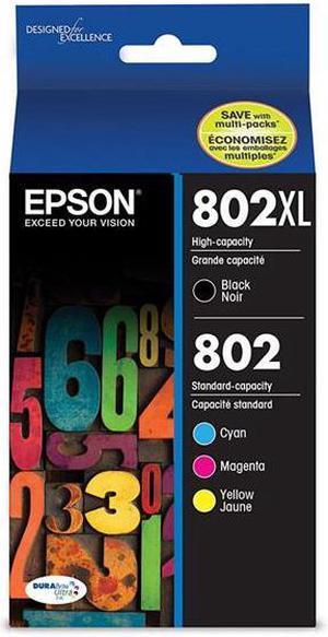 Epson DURABrite Ultra 802XL Original Ink Cartridge Combo Pack - B/C/M/Y