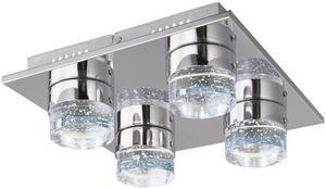 ET2 E22772-91PC Fizz IV LED Polished Chrome LED Flush Mount Ceiling Light - 13 in.