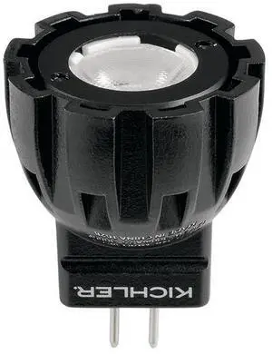 Kichler 18157 Landscape LED 1.5W MR8 60 Degree 3000K Temperature Lamp, Black