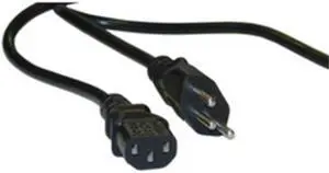 Cable Wholesale Swiss 3 Prong Computer / Monitor Power Cord, Black, SE 1011 to C13, VDE Approved, 6 foot