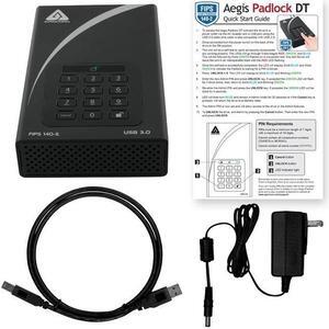 APRICORN MASS STORAGE ADT-3PL256F-10TB USB 3.0 256-bit Hardware Encrypted Drive