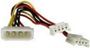 iStarUSA ATC-Y-M2F 4Pin Molex Male to 2x Floppy Power Splitter Cable
